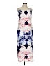 Y.A.S 100% Polyester Graphic Blue Cocktail Dress Size M - photo 1