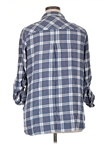 Max Jeans 3/4 Sleeve Button-Down Shirt (view 2)