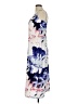 Y.A.S 100% Polyester Graphic Blue Cocktail Dress Size M - photo 5