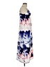 Y.A.S 100% Polyester Graphic Blue Cocktail Dress Size M - photo 4