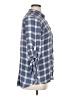 Max Jeans 100% Rayon Plaid Blue 3/4 Sleeve Button-Down Shirt Size 1X - photo 4