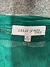 Great Jones 100% Polyester Green Long Sleeve Blouse Size XS - photo 4