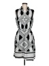 Alfani Graphic Silver Cocktail Dress Size 6 - photo 1