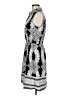 Alfani Graphic Silver Cocktail Dress Size 6 - photo 5