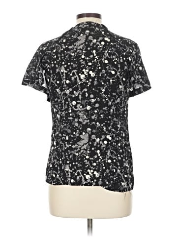Tory Burch Short Sleeve Silk Top (view 2)