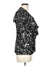 Tory Burch 100% Silk Black Short Sleeve Silk Top Size 10 - photo 4