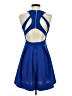 Lulus Solid Blue Cocktail Dress Size S - photo 2