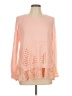 Entro Pink Long Sleeve Blouse Size L - photo 1