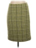 Theory Tweed Green Wool Skirt Size 2 - photo 1