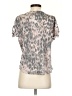 Tryst Animal Print Silver Short Sleeve Top Size S - photo 2