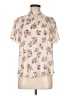 Sienna Sky 100% Polyester Floral Ivory Short Sleeve Blouse Size M - photo 1