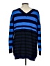 Caslon Stripes Blue Pullover Sweater Size L - photo 2