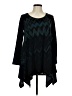 Nally & Millie Chevron-herringbone Teal Pullover Sweater Size M - photo 1