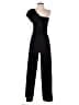 Black Halo Solid Black Jumpsuit Size 4 - photo 1
