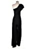Black Halo Solid Black Jumpsuit Size 4 - photo 2