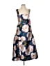 Kay Unger 100% Polyester Floral Blue Cocktail Dress Size 4 - photo 1