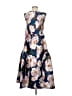 Kay Unger 100% Polyester Floral Blue Cocktail Dress Size 4 - photo 2