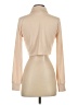 CANDIDLY chan Color Block Tan Long Sleeve Blouse Size S - photo 2