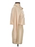 CANDIDLY chan Color Block Tan Long Sleeve Blouse Size S - photo 4