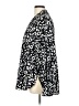 Benedetta 100% Polyester Animal Print Black Long Sleeve Blouse Size L - photo 5