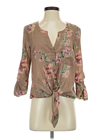 Black Rainn 3/4 Sleeve Blouse (view 1)