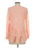 Entro 100% Polyester Orange Long Sleeve Blouse Size S - photo 2