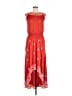 Floreat 100% Rayon Red Casual Dress Size 8 - photo 1
