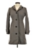 J.Crew 100% Acetate Gray Trenchcoat Size 0 (petite) - photo 1