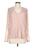 Tiny 100% Polyester Pink Long Sleeve Blouse Size L - photo 1