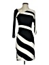 Bordeaux Stripes Black Cocktail Dress Size XS - photo 1