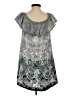 Express 100% Rayon Paisley Gray Casual Dress Size S - photo 2
