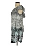 Express 100% Rayon Paisley Gray Casual Dress Size S - photo 5