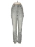 Express Chevron-herringbone Gray Jeans Size 8 - photo 1