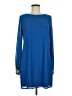 Just Fab 100% Polyester Solid Blue Casual Dress Size M - photo 1