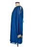 Just Fab 100% Polyester Solid Blue Casual Dress Size M - photo 5