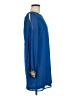 Just Fab 100% Polyester Solid Blue Casual Dress Size M - photo 4