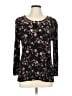 Casual Express Apparel 100% Rayon Black Long Sleeve Blouse Size L - photo 1