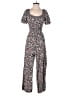 Giorgio Armani Classico 100% Rayon Floral Black Jumpsuit Size 4 - photo 1