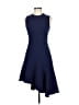 Elizabeth and James Solid Blue Cocktail Dress Size 6 - photo 1