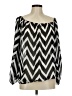 Emma Rose Silver 3/4 Sleeve Blouse Size M - photo 1