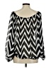 Emma Rose Silver 3/4 Sleeve Blouse Size M - photo 2