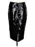 Theory 100% Polyester Black Formal Skirt Size 6 - photo 2