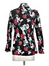 Shein 100% Polyester Floral Black Blazer Size 4 - photo 2