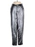Chloe Oliver 100% Polyester Metallic Silver Casual Pants Size XS - photo 1