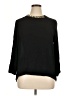inwear 100% Viscose Black 3/4 Sleeve Blouse Size 14 - photo 1
