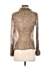 J.Crew Animal Print Brown Long Sleeve Blouse Size 0 - photo 2