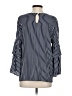 Cotton Bleu 100% Rayon Blue 3/4 Sleeve Blouse Size S - photo 2