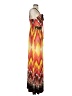 Assorted Brands Print Orange Yellow Casual Dress Size S (estimated) - photo 4