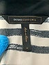 BCBGMAXAZRIA Stripes Silver White Casual Dress Size M - photo 6