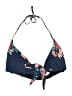 Cocoship Floral Blue Swimsuit Top Size 4 - photo 1